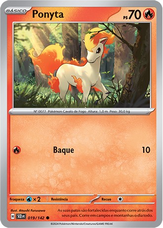 Carta Ponyta (19 / 142)