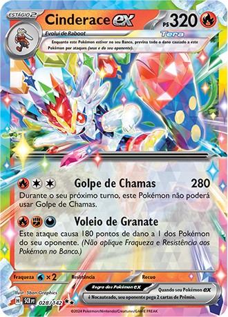 Carta Cinderace ex (28 / 142)