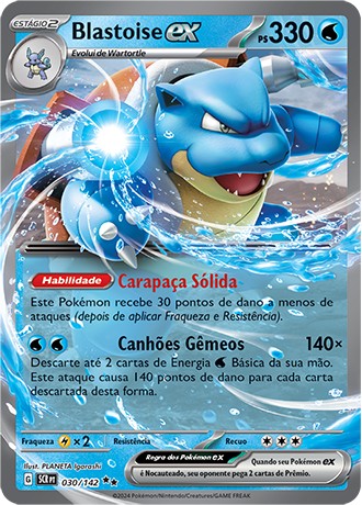 Carta Blastoise ex (30 / 142)