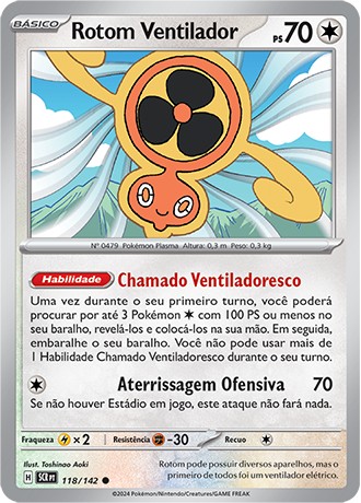 Carta Rotom Ventilador (118 / 142)