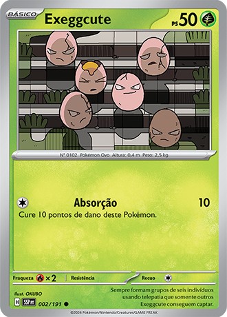 Carta Exeggcute (2 / 191)