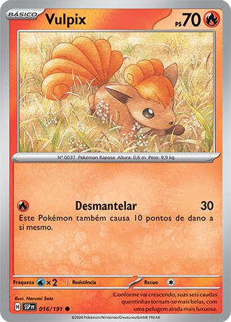 Carta Vulpix (16 / 191)