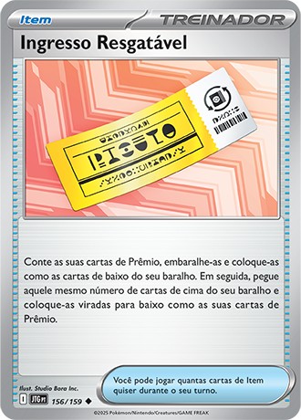 156 / 159 - Redeemable Ticket