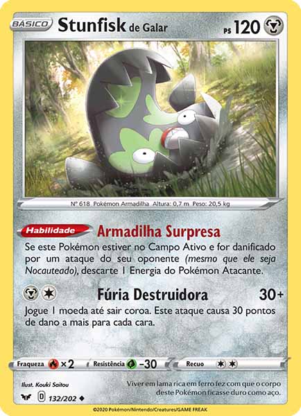 Carta Galarian Stunfisk (132 / 202)