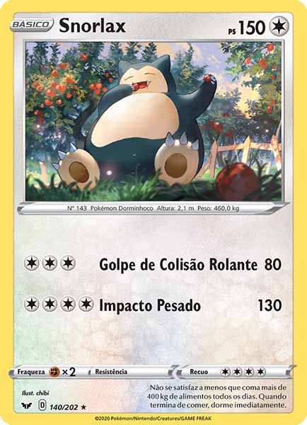 Carta Snorlax (140 / 202)