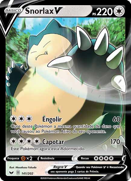 Carta Snorlax V (141 / 202)