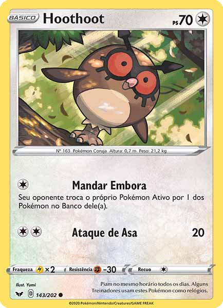 Carta Hoothoot (143 / 202)