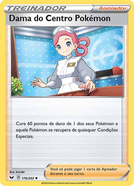 Carta Pokémon Center Lady (176 / 202)