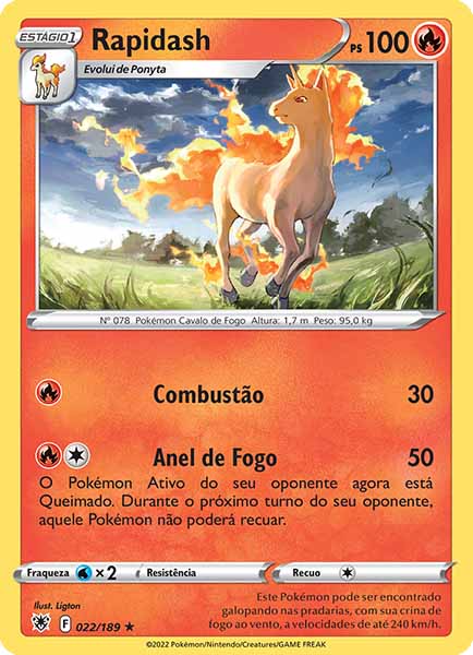 Carta Rapidash (22 / 189)