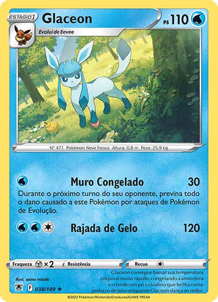 Carta Glaceon (38 / 189)