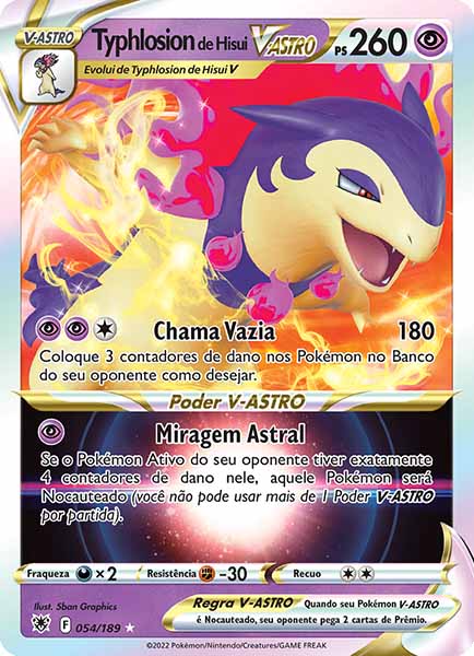 Carta Typhlosion de Hisui-V-ASTRO (54 / 189)