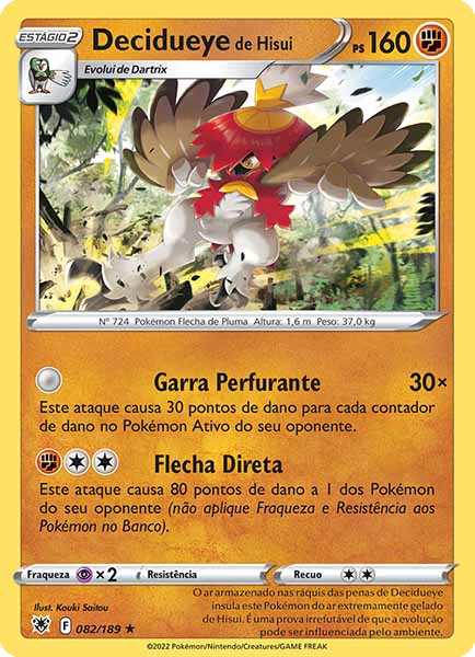 Carta Decidueye de Hisui (82 / 189)