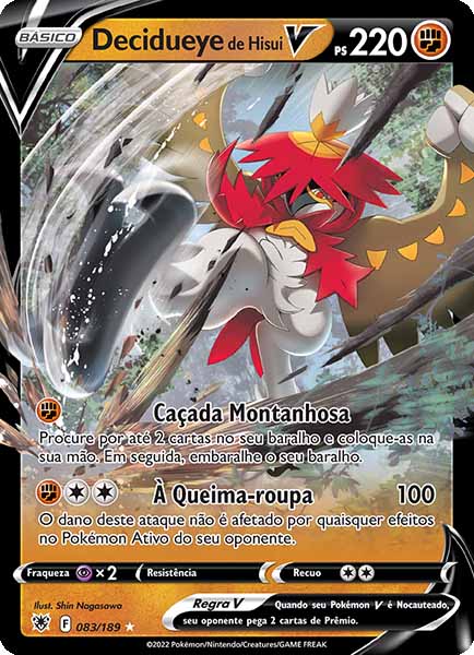 Carta Decidueye de Hisui-V (83 / 189)