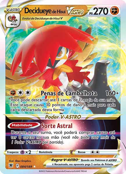 Carta Decidueye de Hisui-V-ASTRO (84 / 189)