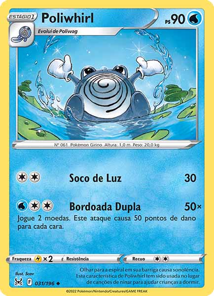 Carta Poliwhirl (31 / 196)