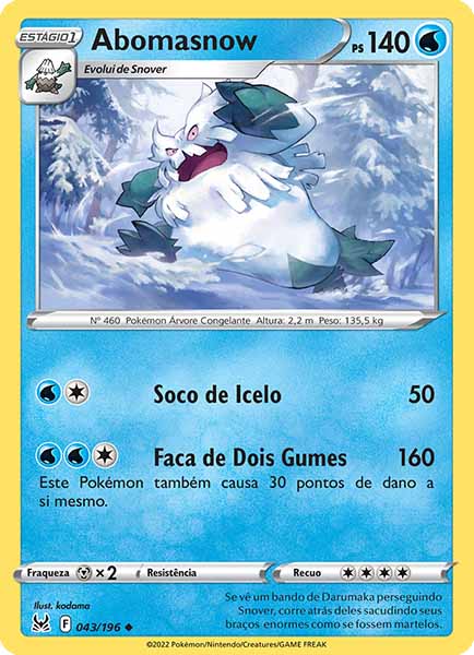 Carta Abomasnow (43 / 196)