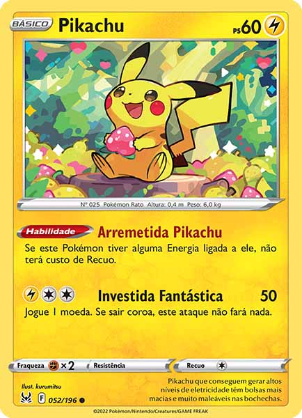 Carta Pikachu (52 / 196)