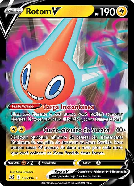 Carta Rotom-V (58 / 196)