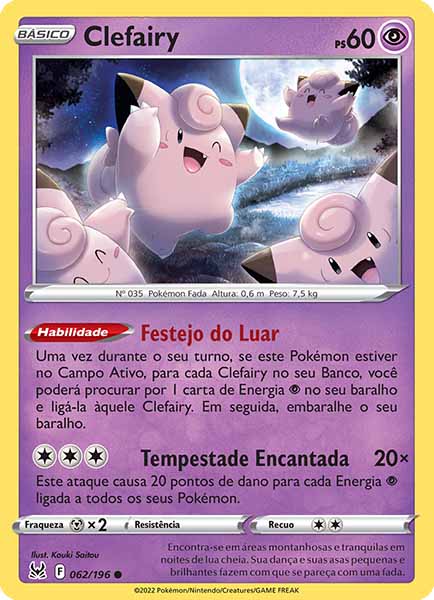 Carta Clefairy (62 / 196)