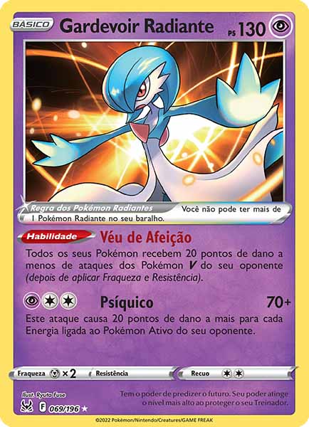 Carta Gardevoir Radiante (69 / 196)