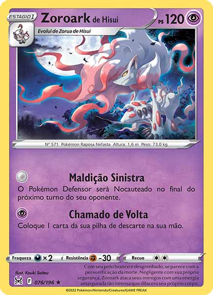 Carta Zoroark de Hisui (76 / 196)