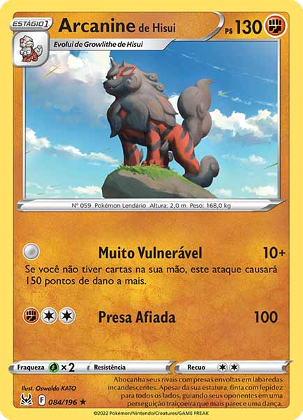 Carta Arcanine de Hisui (84 / 196)