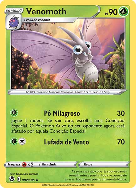 Carta Venomoth (2 / 195)