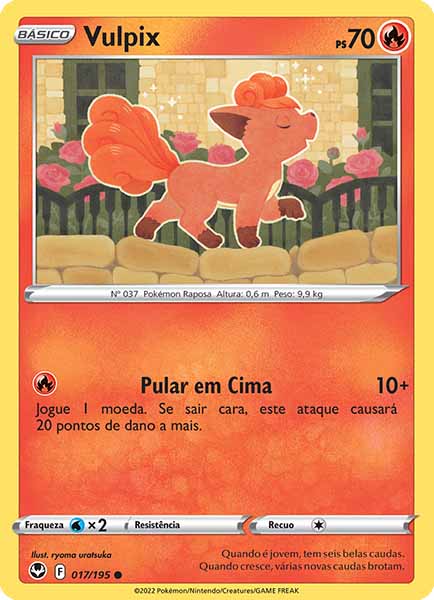 Carta Vulpix (17 / 195)