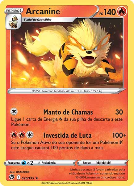 Carta Arcanine (20 / 195)