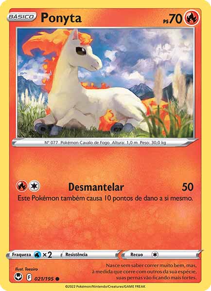 Carta Ponyta (21 / 195)