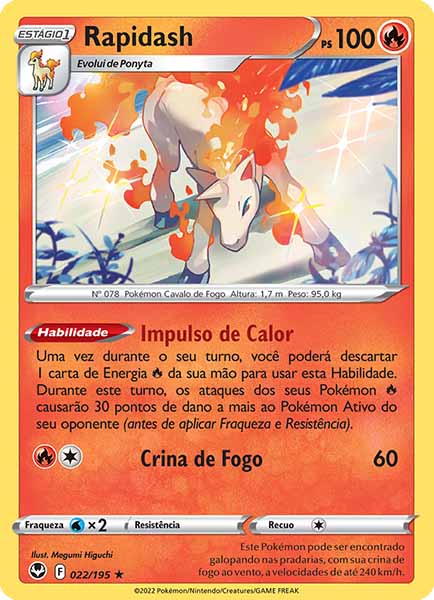 Carta Rapidash (22 / 195)