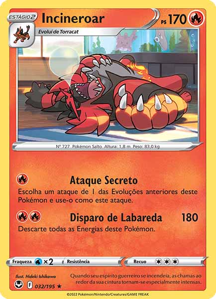 Carta Incineroar (32 / 195)