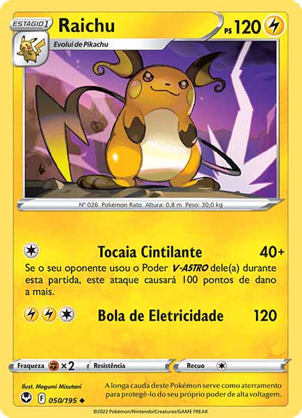 Carta Raichu (50 / 195)