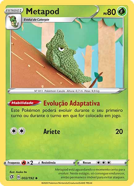 Carta Metapod (2 / 192)