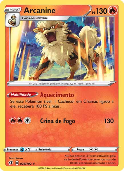 Carta Arcanine (28 / 192)