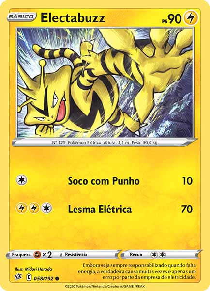 Carta Electabuzz (58 / 192)