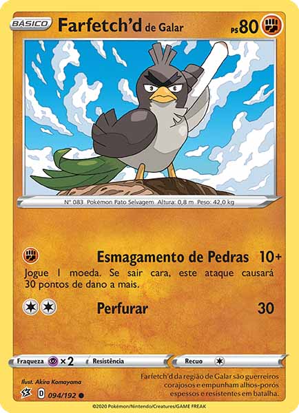 Carta Galarian Farfetch'd (94 / 192)