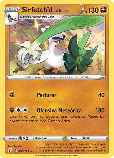 Carta Galarian Sirfetch'd (95 / 192)