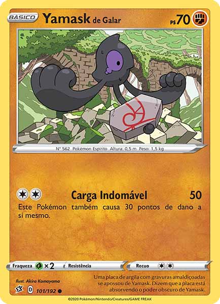 Carta Galarian Yamask (101 / 192)