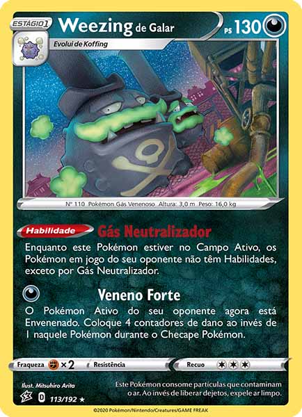 Carta Galarian Weezing (113 / 192)