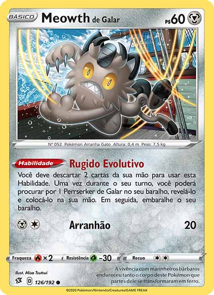 Carta Galarian Meowth (126 / 192)