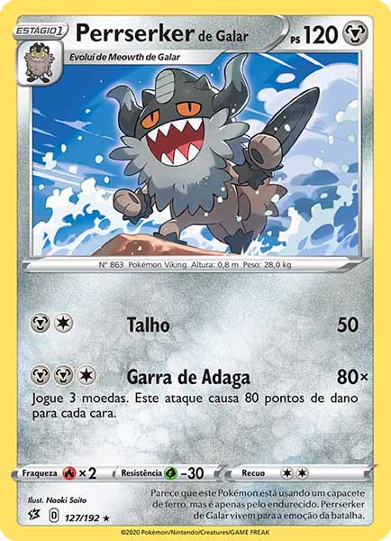 Carta Galarian Perrserker (127 / 192)