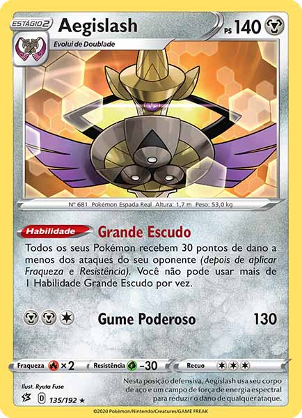 Carta Aegislash (135 / 192)