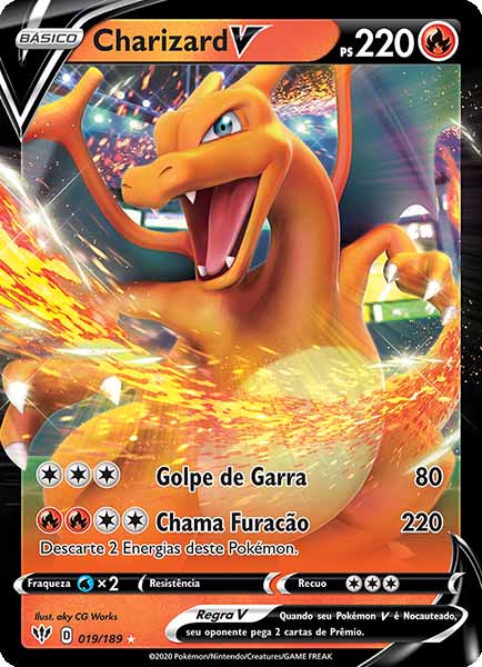 Carta Charizard V (19 / 189)