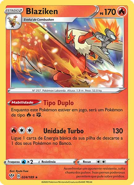 Carta Blaziken (24 / 189)