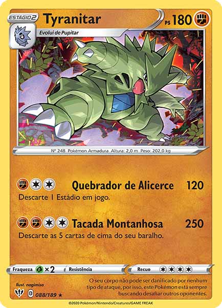 Carta Tyranitar (88 / 189)