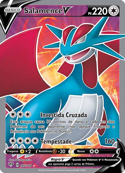 Carta Salamence V (185 / 189)