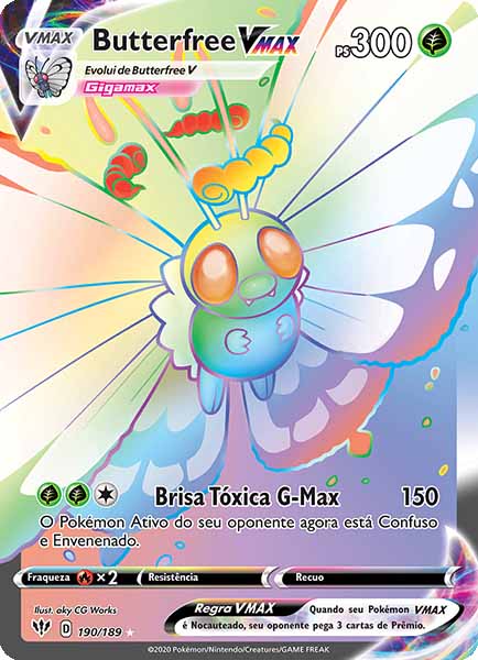 Carta Butterfree VMAX (190 / 189)