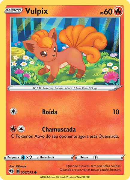 Carta Vulpix (6 / 73)