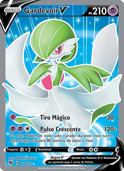 Carta Gardevoir V (70 / 73)